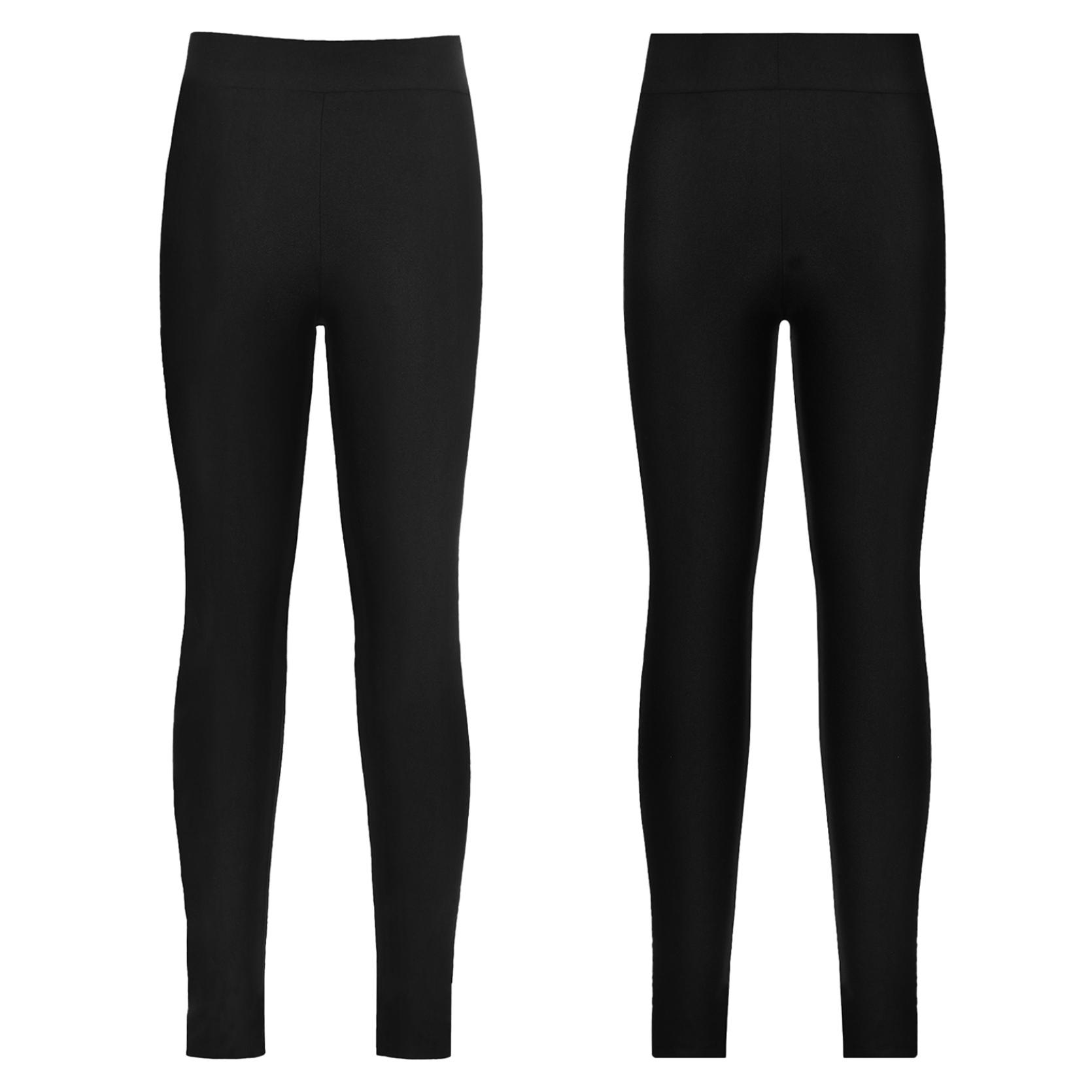 IEFiEL Stijlvolle schaatskleding voor kinderen, elastische tailleband, elastische dans, lange broek, legging 7-8 Years zwart
