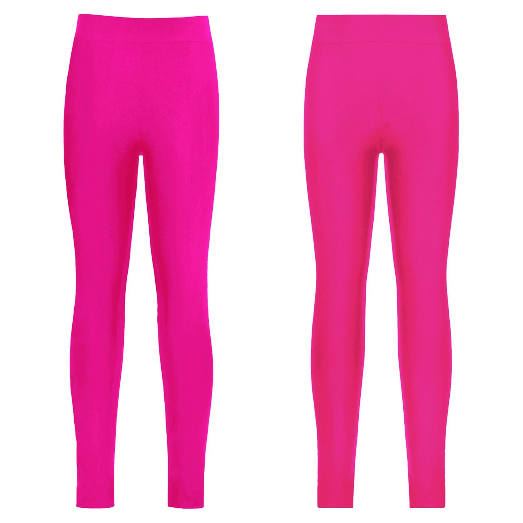 IEFiEL Stijlvolle schaatskleding voor kinderen, elastische tailleband, elastische dans, lange broek, legging 11-12 Years helder roze