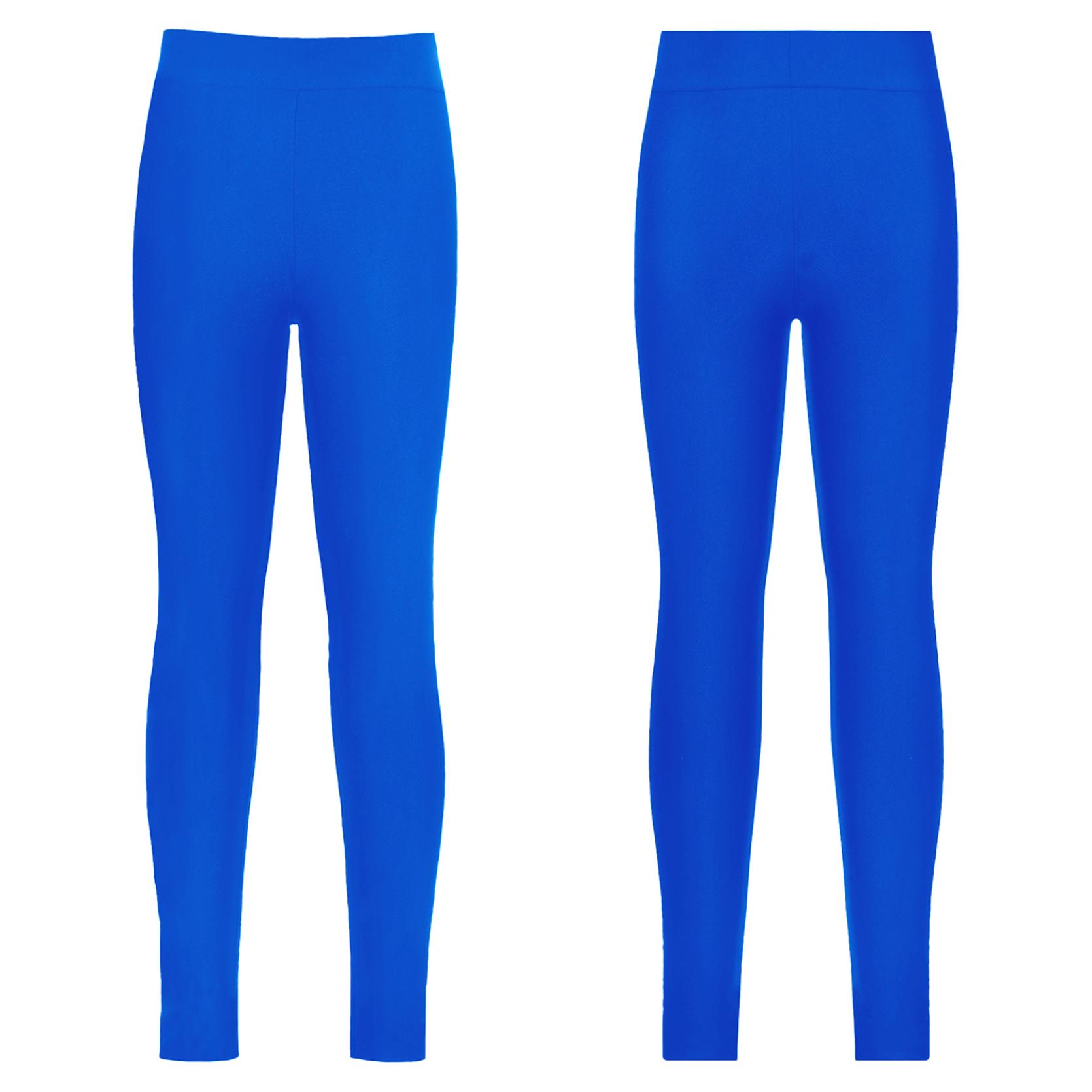 IEFiEL Stijlvolle schaatskleding voor kinderen, elastische tailleband, elastische dans, lange broek, legging 5-6 Years koningsblauwe kleur