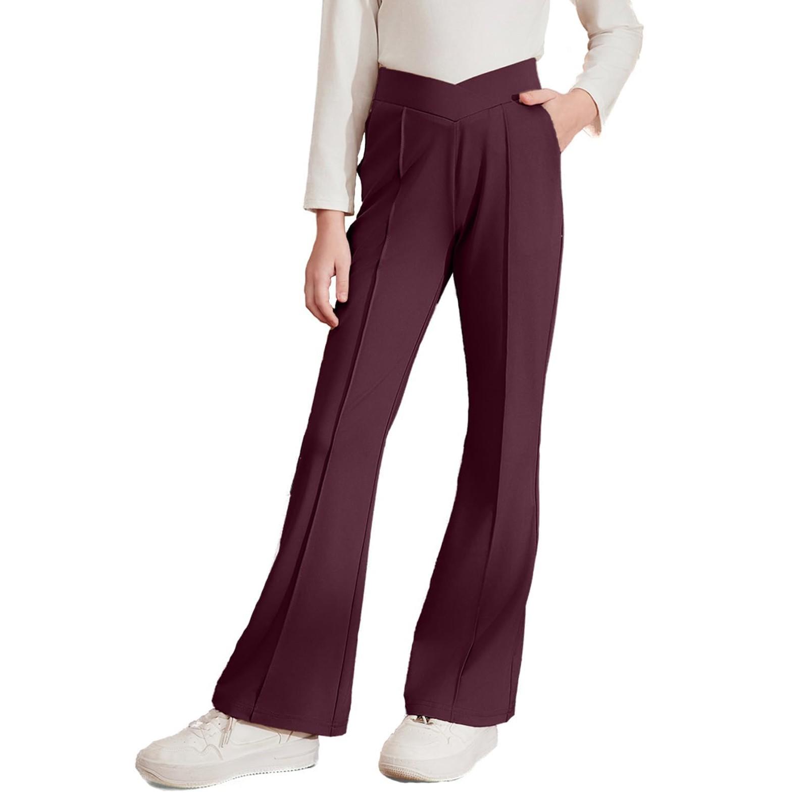 Timoduizhang Kinderen Leggings Dans Workout Hardlopen Yoga Broek 160 wijn