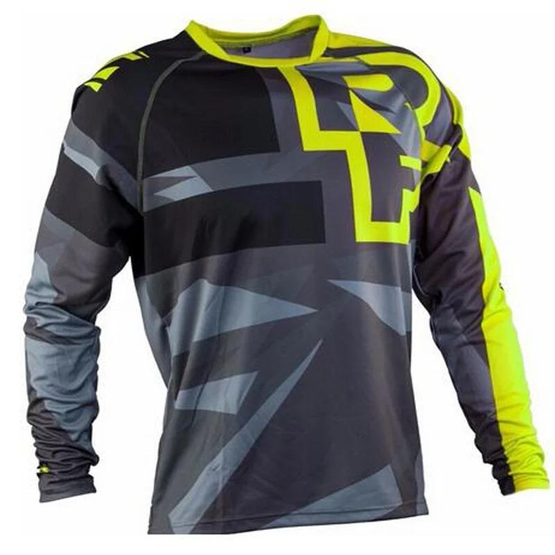ETST 012 Downhill Truien Lange Mouw Heren T-shirt Mountainbike MTB T-shirts Offroad DH Motorfiets Motocross Sportkleding BMX Kleding M