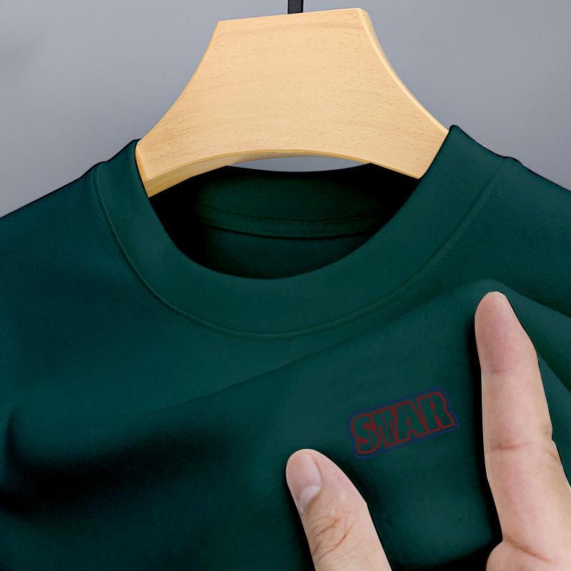 VantaGoods Heren bedrukt warm Duits fluwelen coltrui met lange mouwen voor herfst en winter 5XL