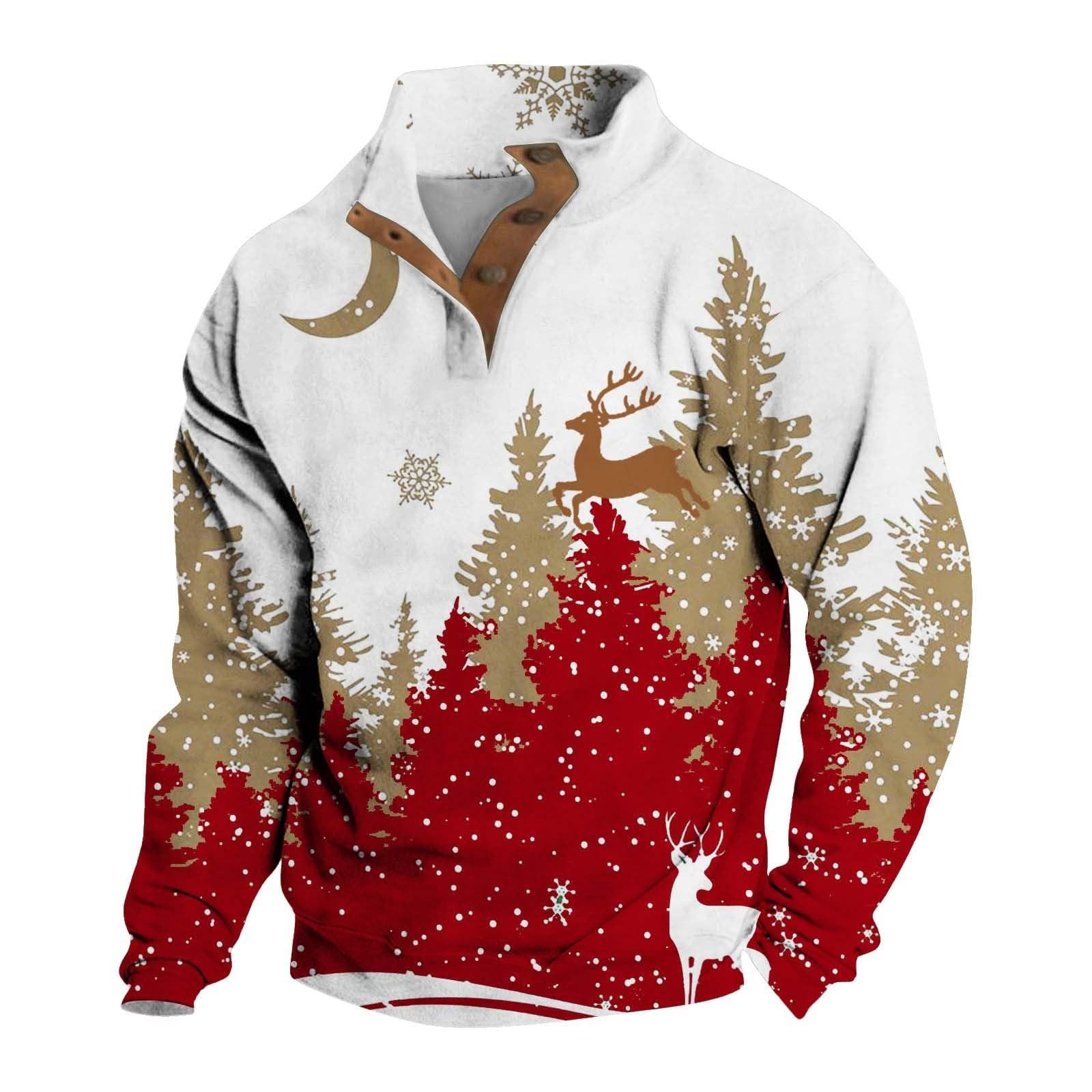 Winnerer Uranus Lente en heren staande kraag sweatshirt is outdoor casual truien tops XL rood