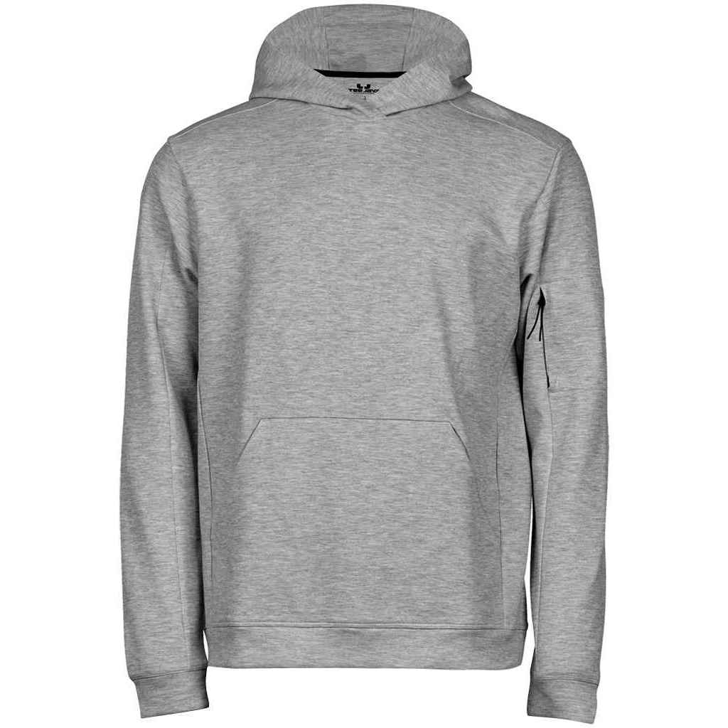 Tee Jays atletische herenhoodie XS grijs