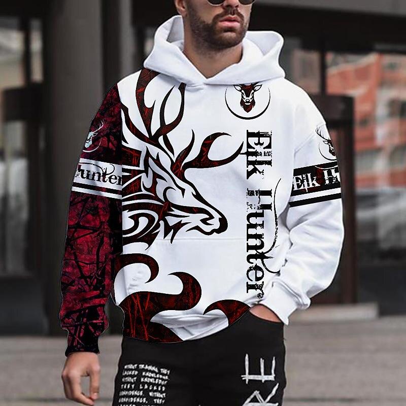 Etst 003 Herenhoodie voor heren Dragon Graphic 3D Print sweatshirts buiten Pullover kleding Dagelijkse mode Herfst oversized Lange mouw XL