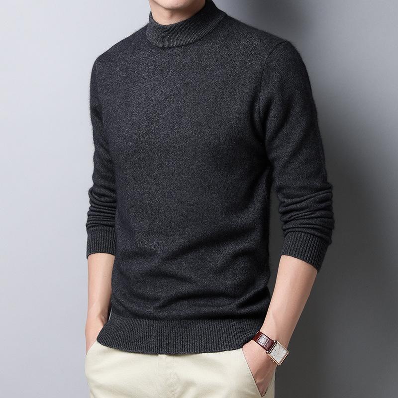 Pray Love-Men Clothing Effen kleur heren coltrui kasjmier trui slim fit dieptepunt trui zakelijk XXXL