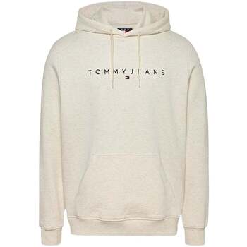 Tommy Jeans Sweater  Linear Logo Hoodie Oat Marl Heather