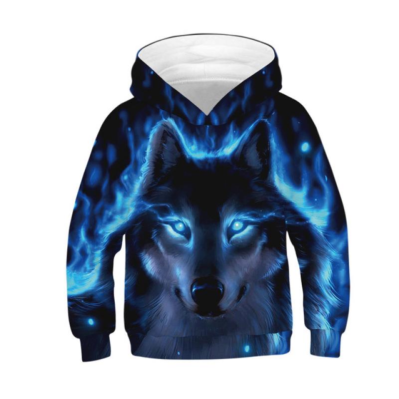 ETST 07 Echte Wolf 3D Hoody Voor Jongens Lente Herfst Een Verscheidenheid Aan Stijlen Kids Hoodies Jassen 4-14 jaar Tieners Kleding 130