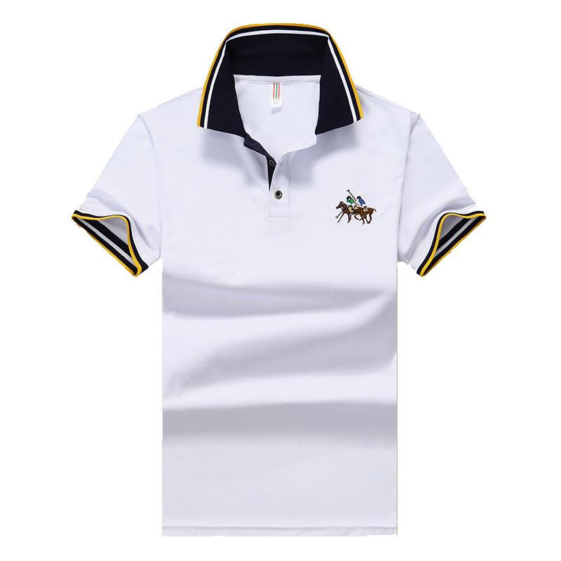 Jianchi.C Clothing Zomer Plus Maat 8xl Heren T-shirt met korte mouwen Heren poloshirt 7XL koele witte kleur