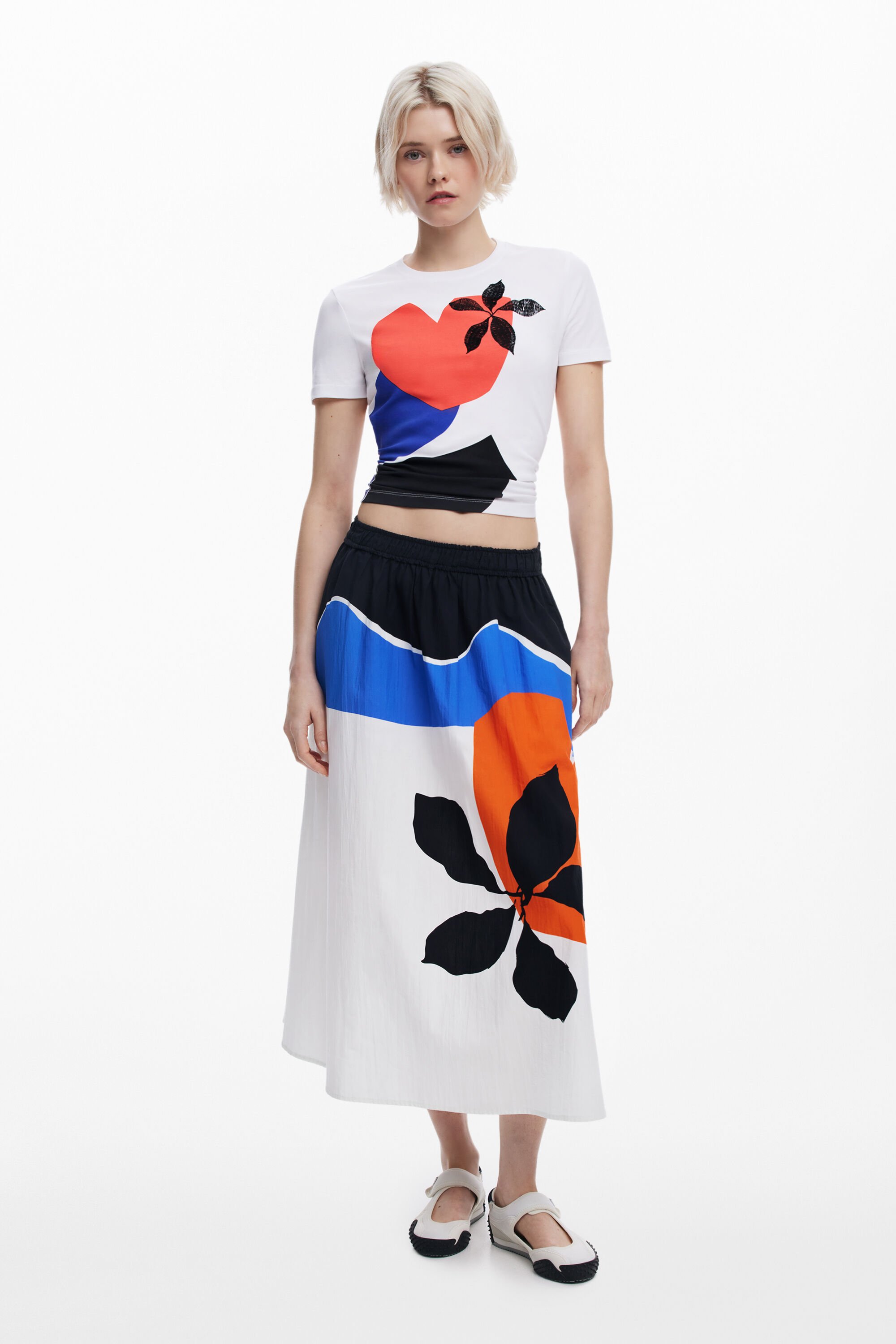 Desigual Rok ontworpen door Mr. Christian Lacoix - WHITE