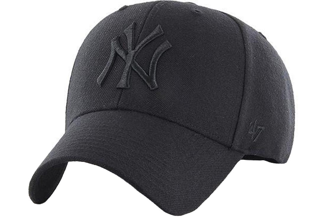 47 BRAND New York Yankees MVP-pet, unisex zwarte pet One size