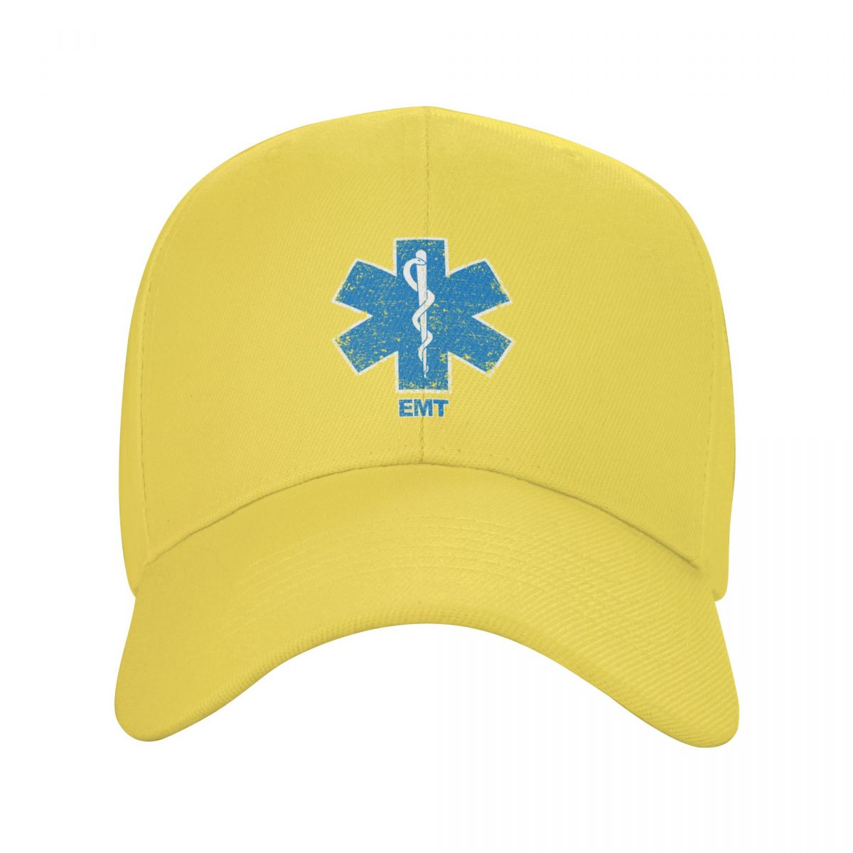 91460000MABYK9JE7A Punk Emt Star Of Life Baseball Cap voor Dames Unisex Ademend Paramedicus Medic Ambulance Papa Hoed Zonbescherming Adjustable Cap