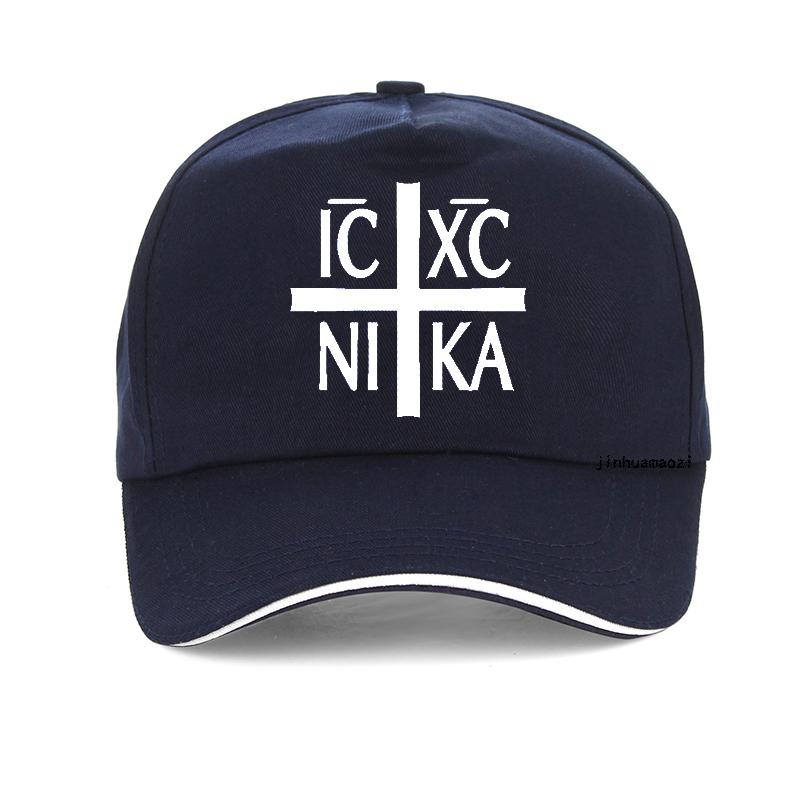 91440118MAC4M03W3Q Orthodox Christendom IC XC NIKA Cross Christelijk Orthodoxe Unisex print Baseball Cap Unisex zomer Papa hoed mode Christelijke hoeden