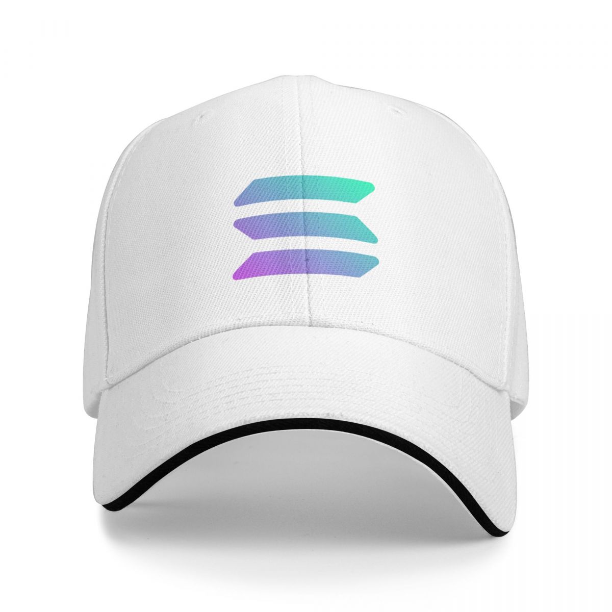 Kiki Cap Solana Cryptocurrency - Solana SOL Cap Casual Baseball Caps Verstelbare Hoed Hip Hop Zomer Unisex Baseball Hoeden polychromatisch One Size