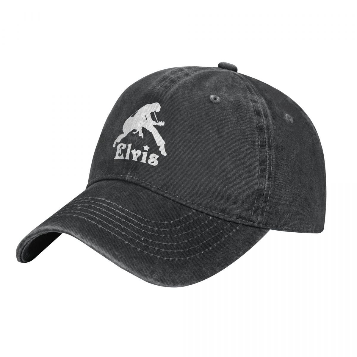91140106MA0LTHB19W Elvis Presley Baseball Cap voor Unisex Dames Hoge kwaliteit Custom Design Caps Bonnet Homme Dad Hat Adjustable
