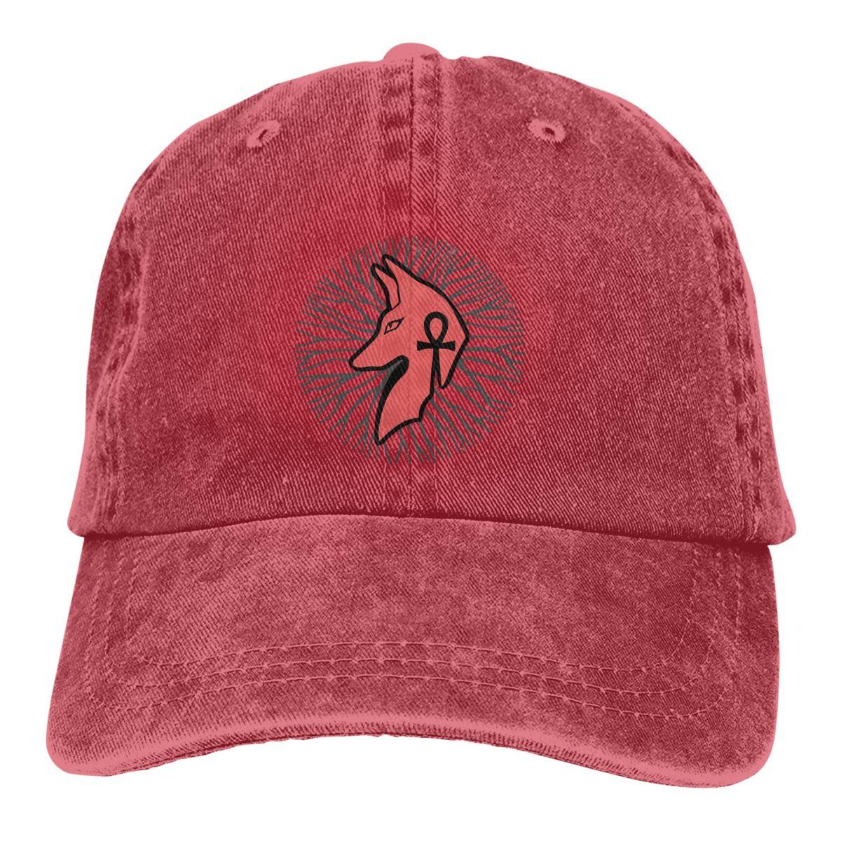LorlaHome Zomer Cap Zonneklep Anubis Rode Farao Cairo Arabische Hip Hop Caps Oude Egypte Egyptische Cowboyhoed Piekte Hoeden One Size