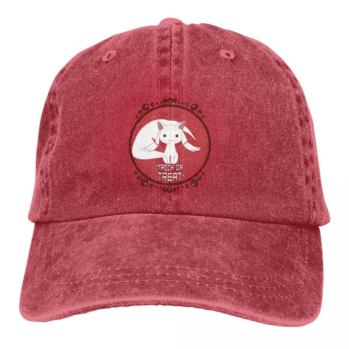 LorlaHome Zomer Cap Zonneklep Trick Or Treat Hip Hop Caps Puella Magi Madoka Magica Anime Cowboyhoed Piekte Hoeden One Size