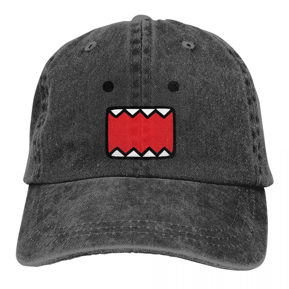 LorlaHome Zomerpet Zonneklep Domo Kun Poppengezicht Hiphoppetten Cowboyhoed Hoeden met klep One Size