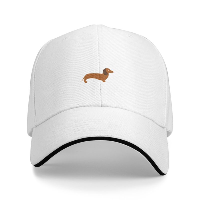 91530102MAC2AA7079 Aangepaste teckel hartslag honkbalpet unisex dames verstelbare hotdog das worst hond vader hoed streetwear Baseball Cap