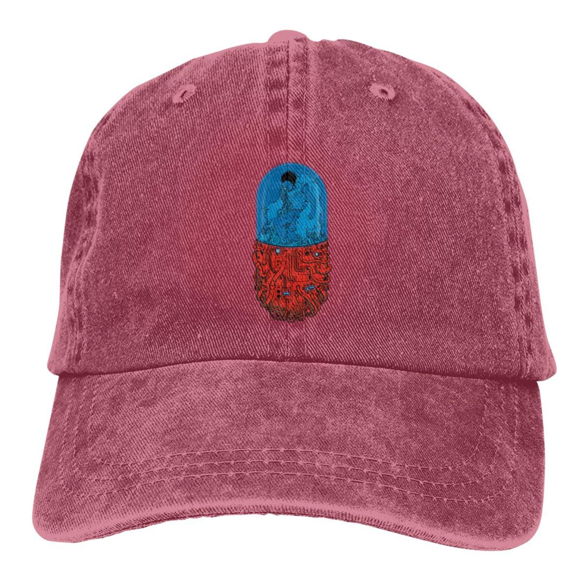 Kiki Cap Akira Capsule Baseball Cap Merchandise Casual Distressed Washed Hoofddeksel Unisex Outdoor Alle seizoenen Reizen Petten Hoed One Size