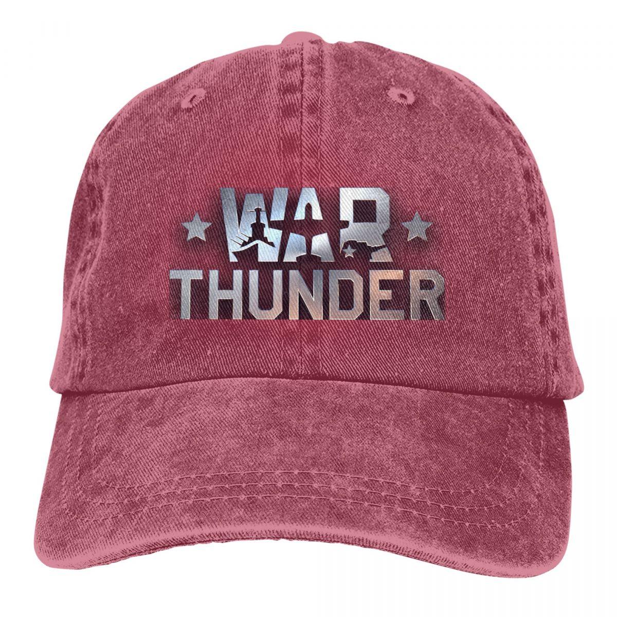 Kiki Cap War Thunder Game Baseball Cap Outfit Vintage Distressed Denim Gewassen Zonnekap Unisex Stijl Zomer Ongestructureerde Zachte Hoeden Cap One Size