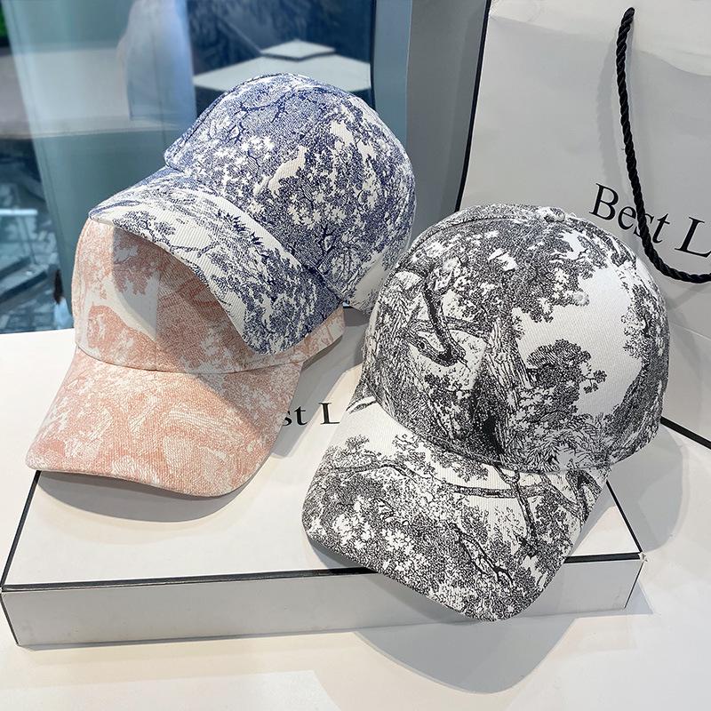 VantaGoods Lente & Zomer All-Match Bedrukte Baseballpet voor Dames & Heren - Nieuwe Stijl Mode Zonbeschermingshoed, Afslankend Ontwerp voor de Vroege Herfst Adjustable Adult Size (55-58cm) roze