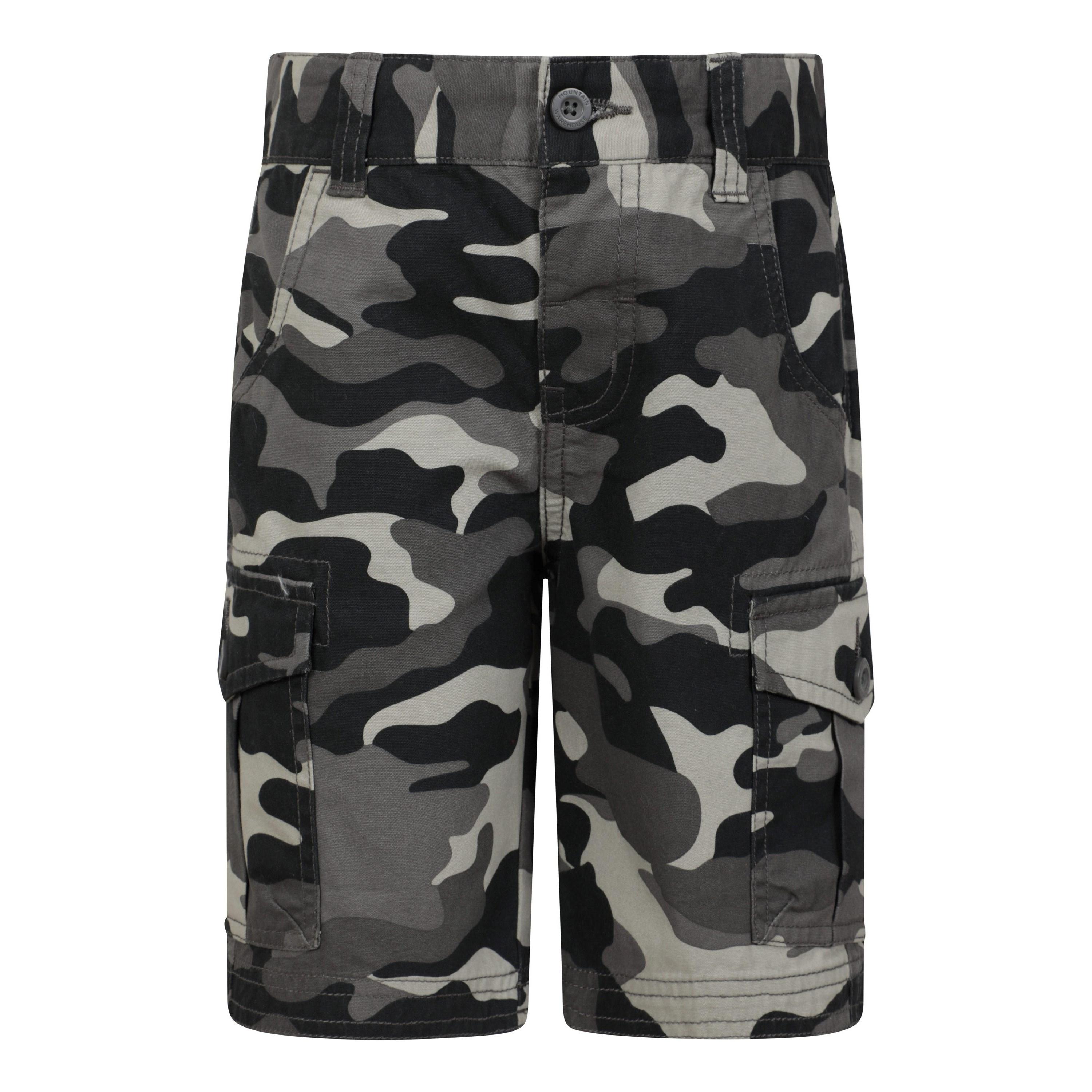 Pertemba FR - Apparel Mountain Warehouse Camo-cargoshort voor kinderen/kinderen 3-4 Years zwart
