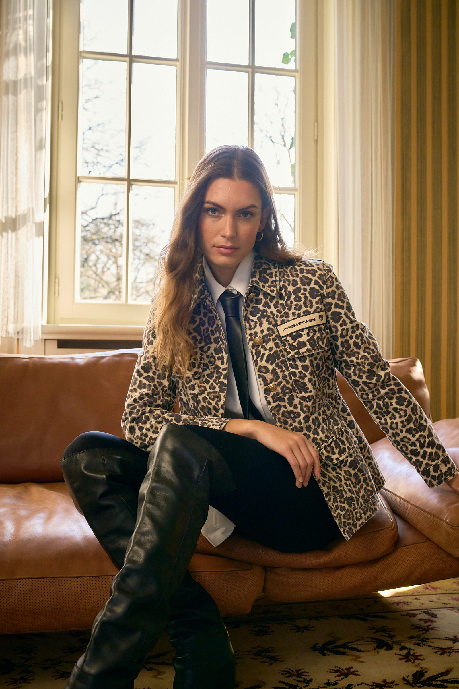 MARC AUREL Fieldjacket mit Leoprint