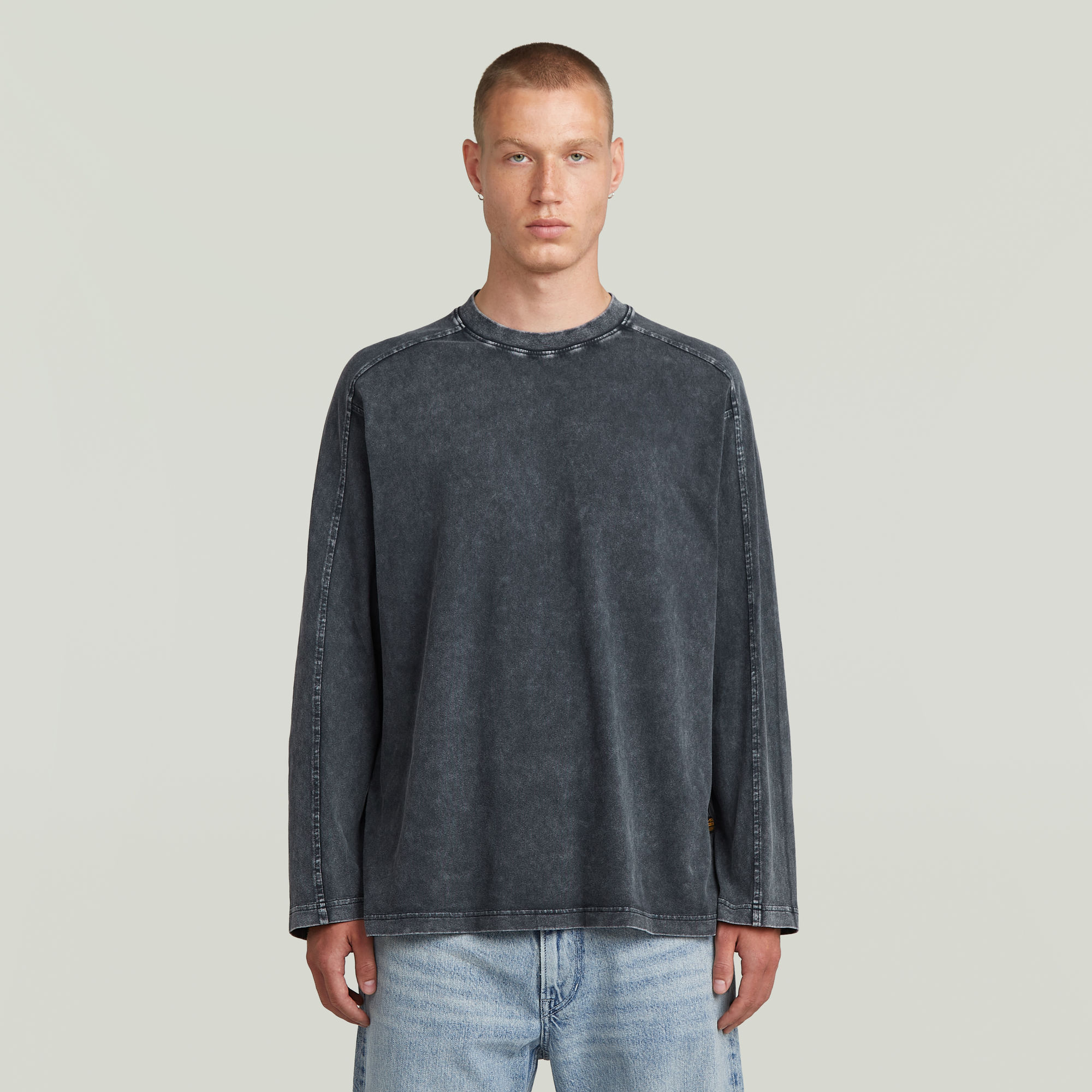 G-Star RAW Washed Boxy T-shirt - Donkerblauw - Heren