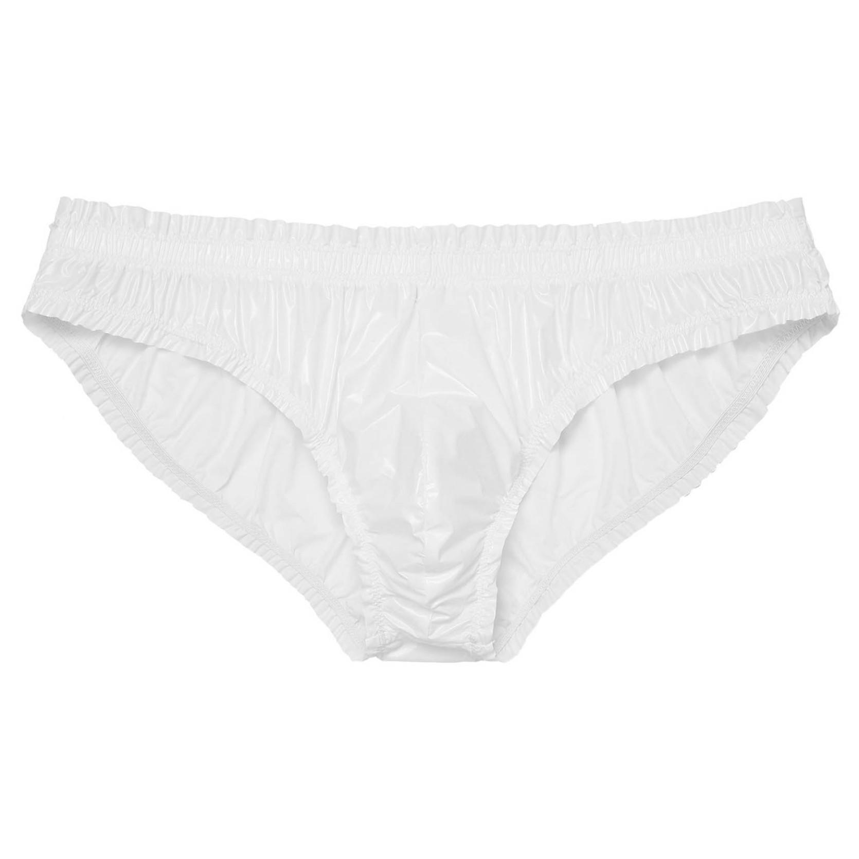 IEFiEL Zwembroek voor heren, slip, lage taille, elastische strandshort, boxershort, ondergoed L ivoor