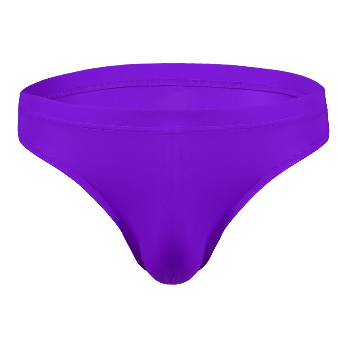 IEFiEL Heren zwembroek in effen kleur, sexy zwembroek met lage taille, strandzwemshort XL