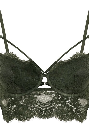 Hunkemöller Voorgevormde longline beugel bh Amara Groen