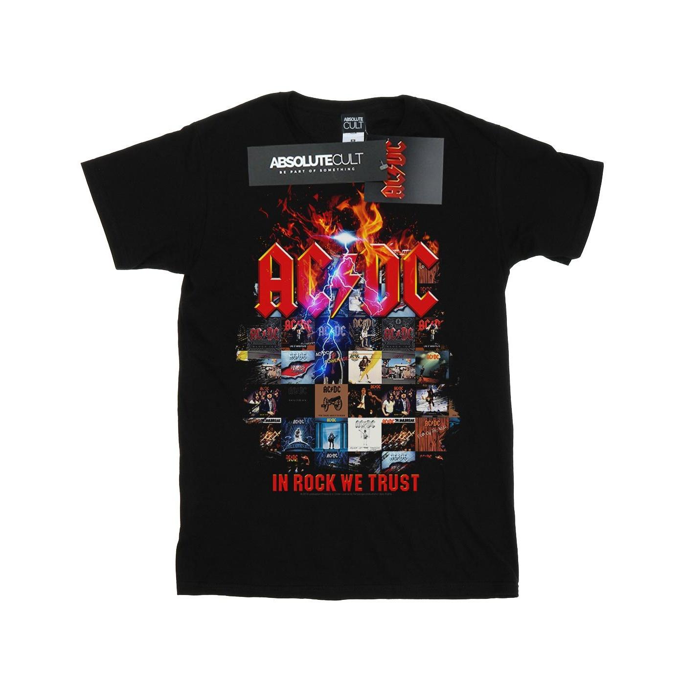 AC/DC Boys In Rock We Trust albumhoes T-shirt 7-8 Years zwart