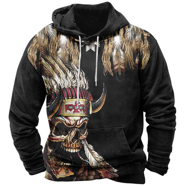 ETST WENDY 005 Vintage heren hoodie 3d Bull Head print oversized kleding casual streetwear mode heren hoodie sweatshirt lange mouwen mannelijke top 6XL