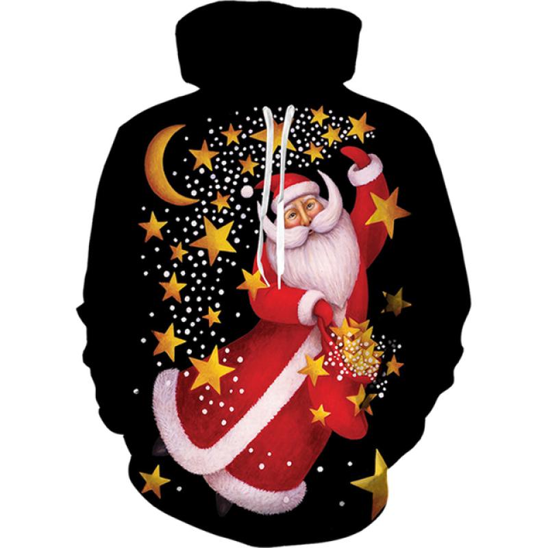 Xiao Xiang Lente Herfst Kerst 3D Print Sneeuwpop Heren Hoodie Sweatshirt Hip Hop Street Top Lange Mouw Casual Oversize Sportkleding 5XL