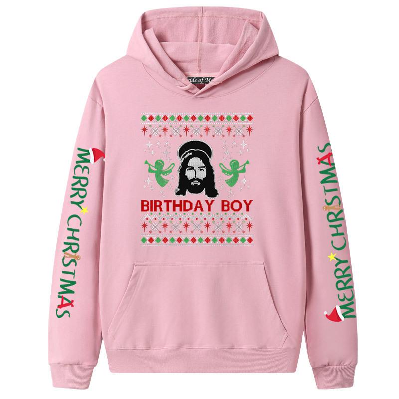 TENJINGE Trendy 2023 Kerstmis Jesus Christmas Europese en Amerikaanse Amazon-hoodies en hoodies voor koppels XXXL