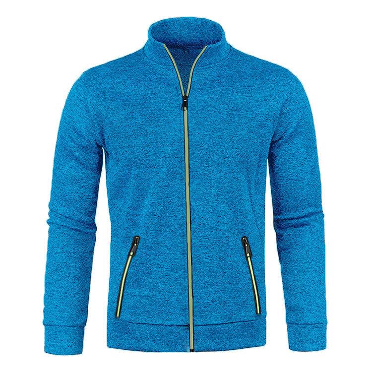 AC-Fashion-4 Trui met opstaande kraag Heren Sweatshirts Man Rits Trui Kleding 5XL Stijlvol Heren Sweatshirt met opstaande kraag en ritssluiting XXXXXL blauw