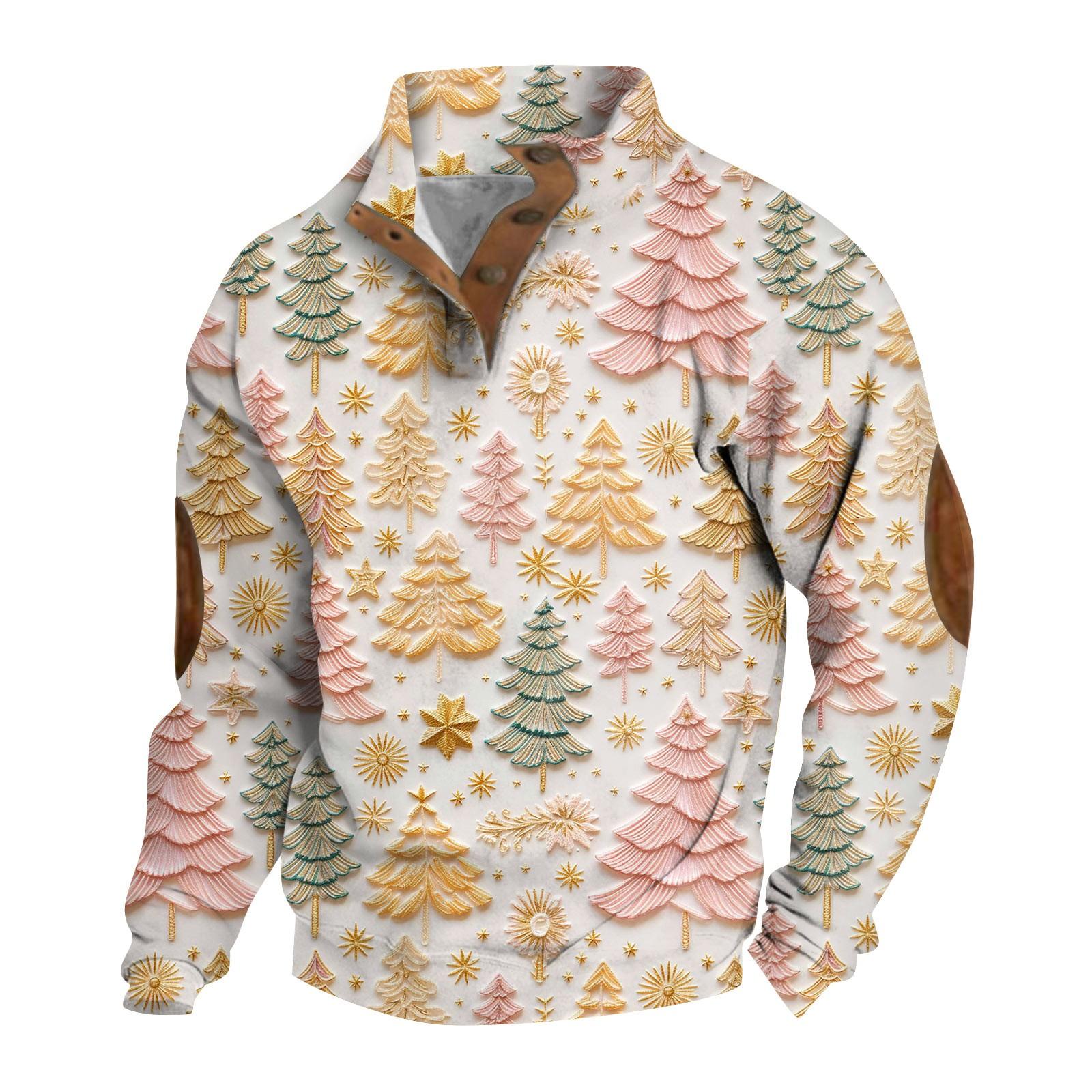 Sinking fish Lente en heren staande kraag sweatshirt is outdoor casual truien tops XL geel