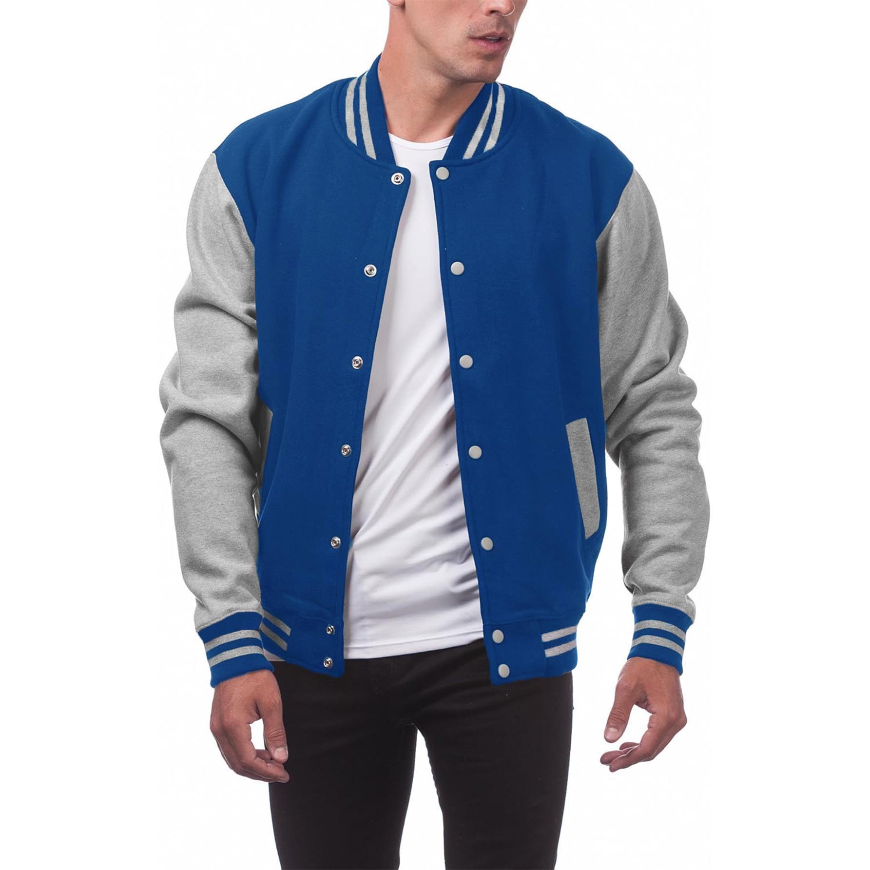 Top Men Wardrobe Heren casual honkbaljack - fluwelen gevoerd sportvest S
