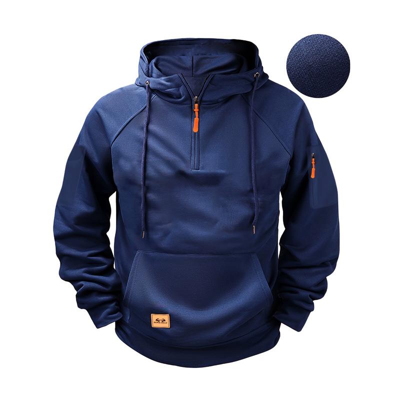 FX Men Multi Pocket Rits Fleece Capuchon Schouder Drop Casual Sweatshirt Heren Dames Plus Size Losse Pullover Mode Sweatshirt Top XXXL Vloot