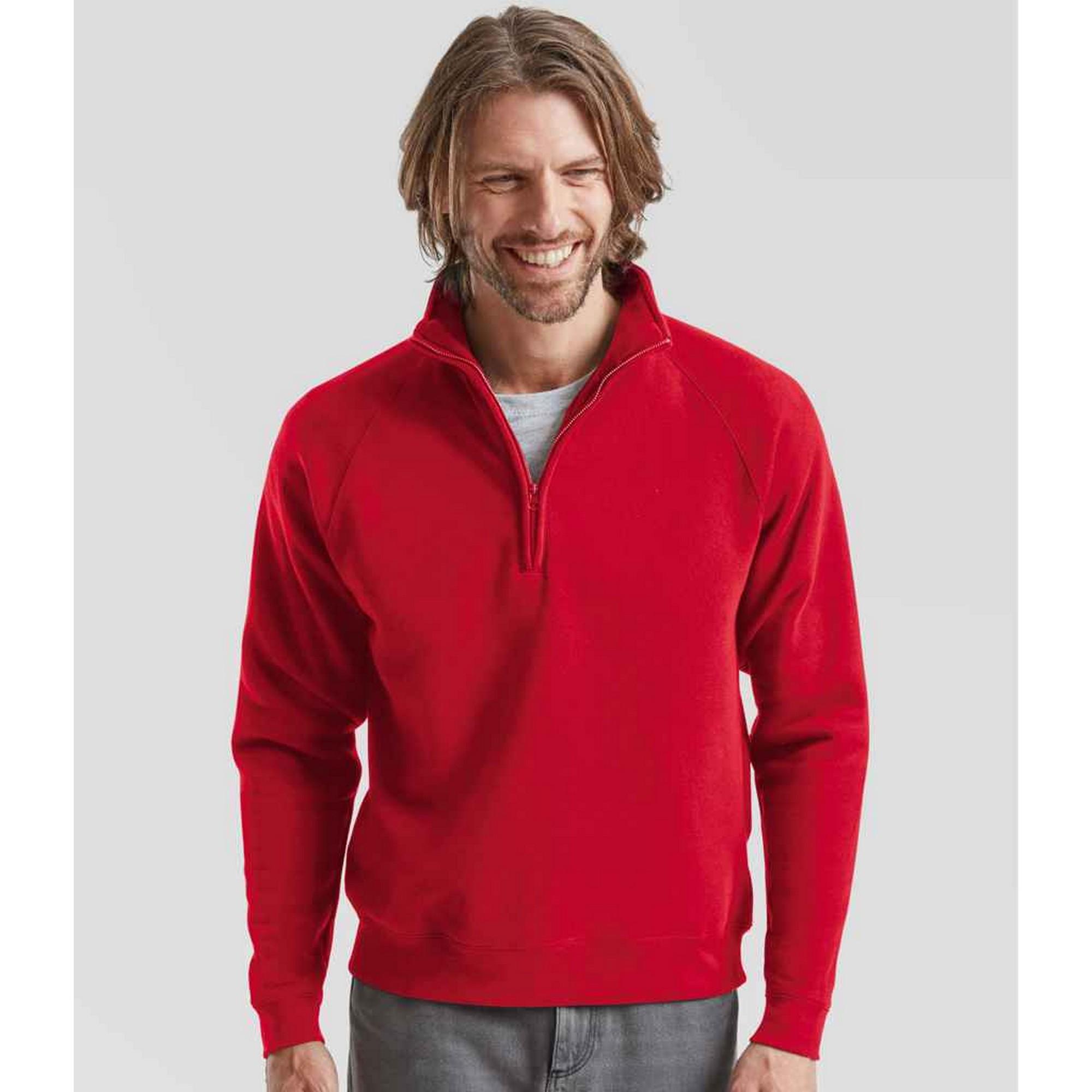 Fruit Of The Loom Mens Premium Polycotton Sweatshirt S rood