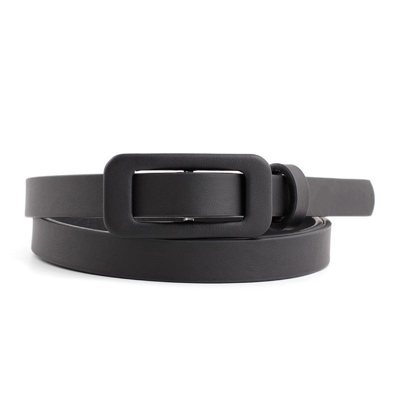AI Supermarket Dunne riem van lakleer voor dames - Effen modeaccessoire Length 107 Width 1.4 zwart
