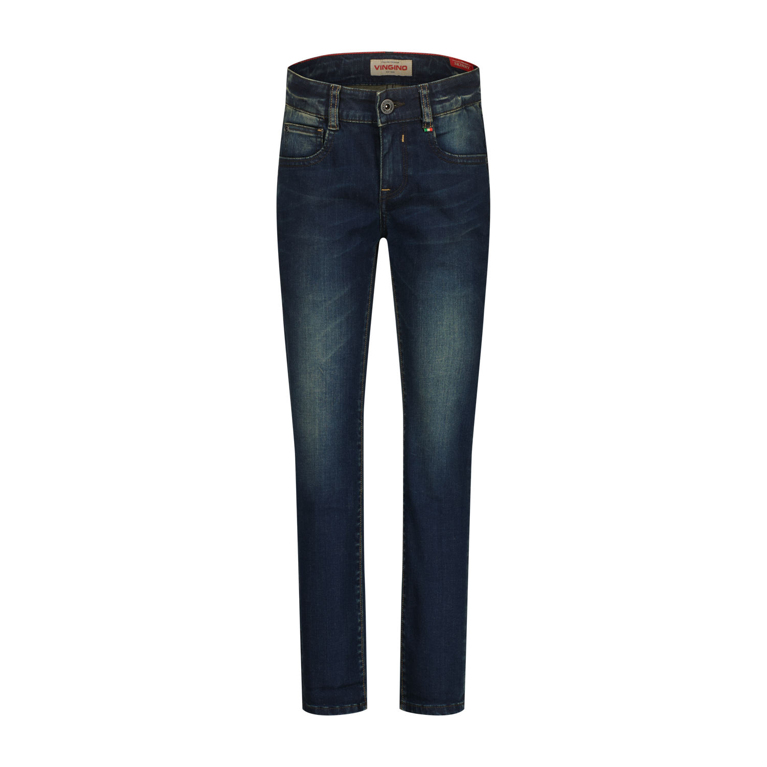 Vingino winter jeansbroek jongens - donker blauw - Aron - skinny fit