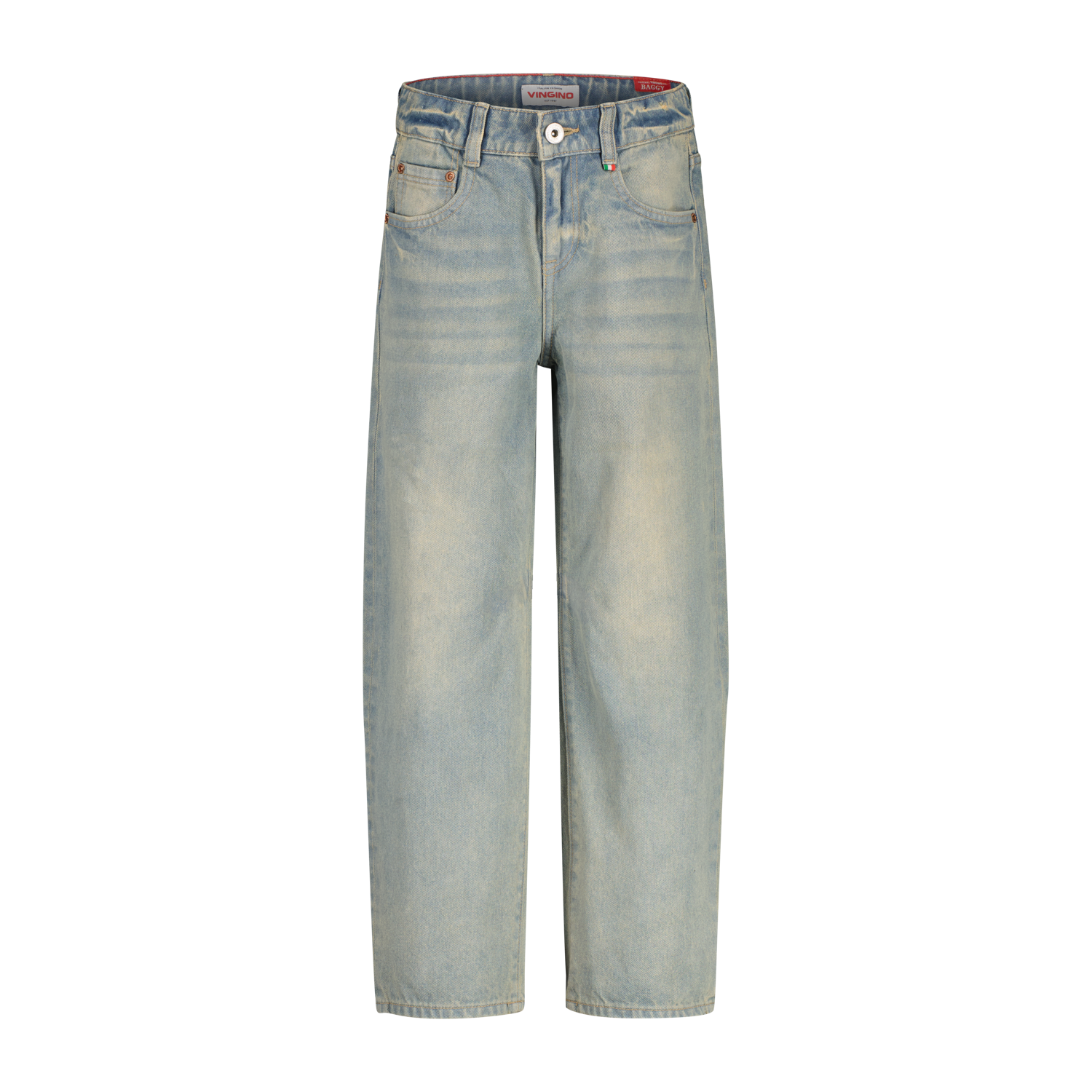 Vingino winter jeansbroek jongens - blauw - Kent - baggy fit