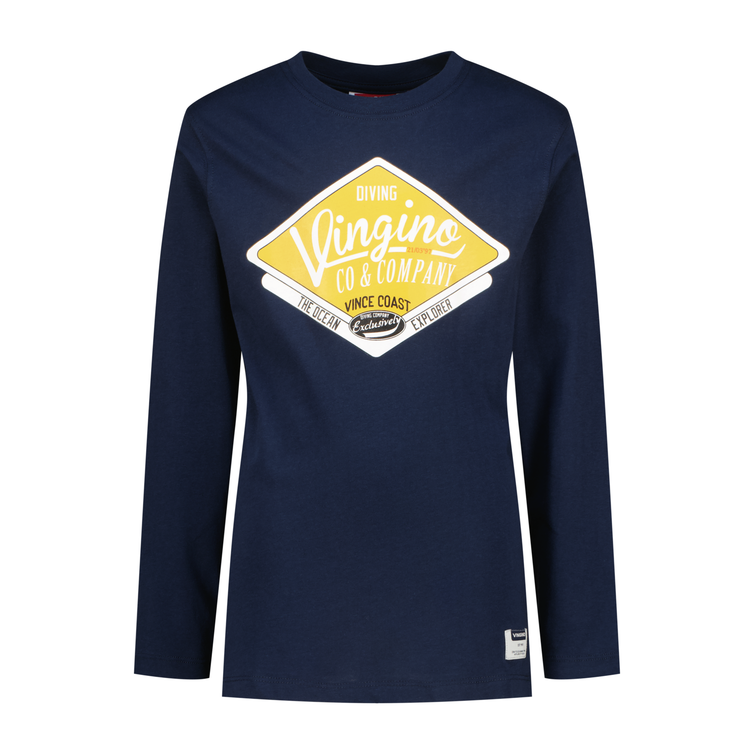 Vingino winter t-shirt jongens - donker blauw - Jicane - regular fit
