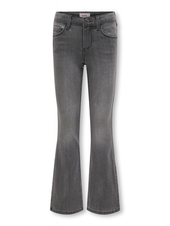 Kids ONLY winter jeansbroek meisjes - grijs - KogRoyal - flared fit