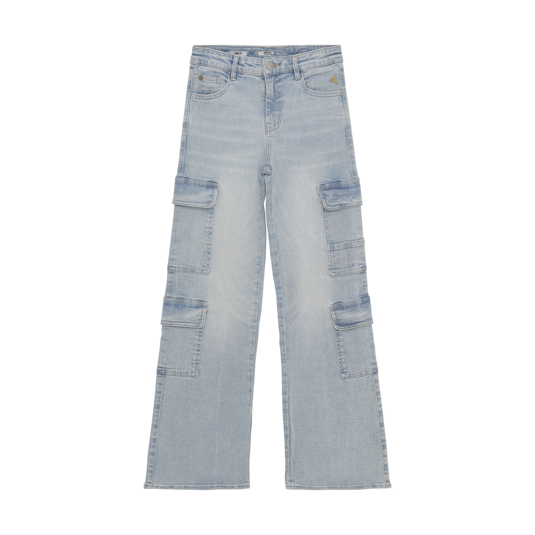Indian Blue Jeans Winter cargo jeansbroek meisjes - blauw - wide fit
