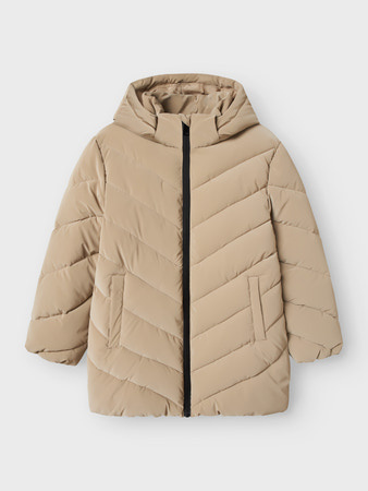 Name it winter winterjas meisjes - beige - midi - NkfMarisa