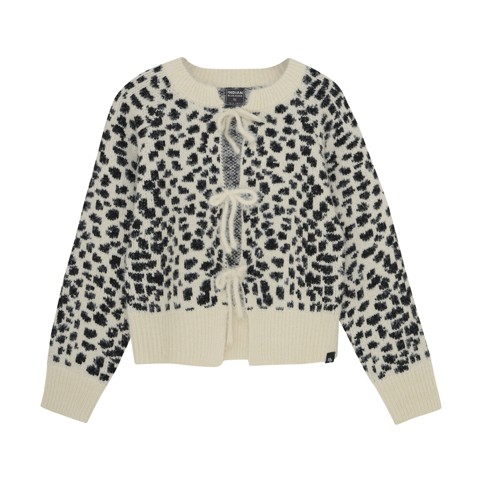 Indian Blue Jeans Winter sweater meisjes - zand - spotty/gebreid