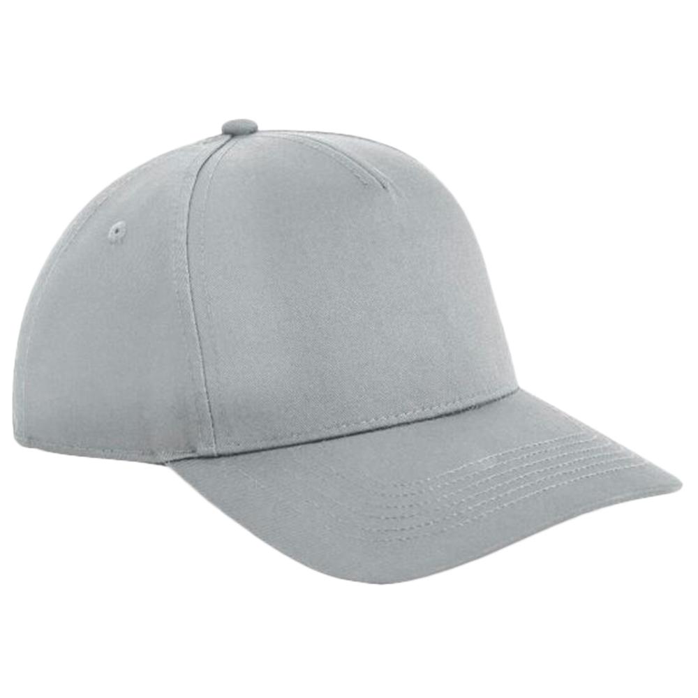 Beechfield Urbanwear 5 Panel Snapback-pet One Size lichtgrijze kleur